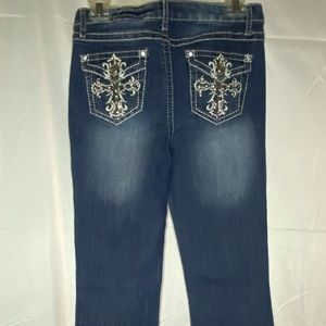 Versona size 4 jeans with embellished pockets